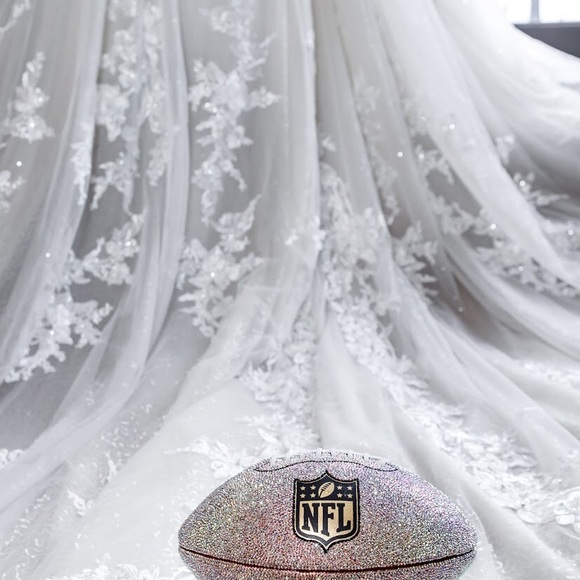 NFL Swarovski Crystal Football - Picture 5 of 7